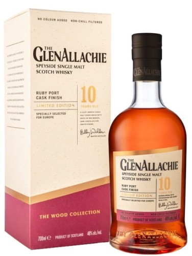 GlenAllachie 10 yo Ruby Port Wood Finish