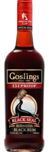 Rum Goslings Black Seal 151 Proof 0,7L / 75,5%