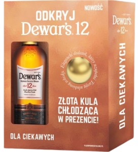 Whisky Dewar's 12 yo + kula chłodząca 0,7L / 40%