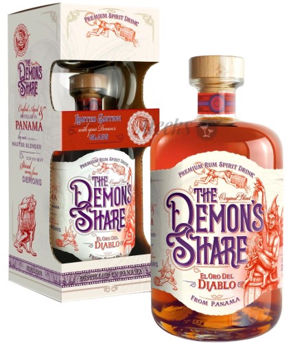 The Demon's Share 3 yo ze szklanką