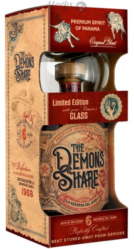 The Demon's Share 6 yo ze szklanką