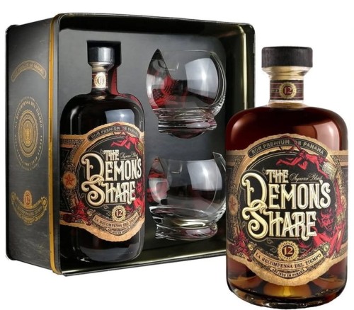 The Demon's Share 12 yo ze szklankami