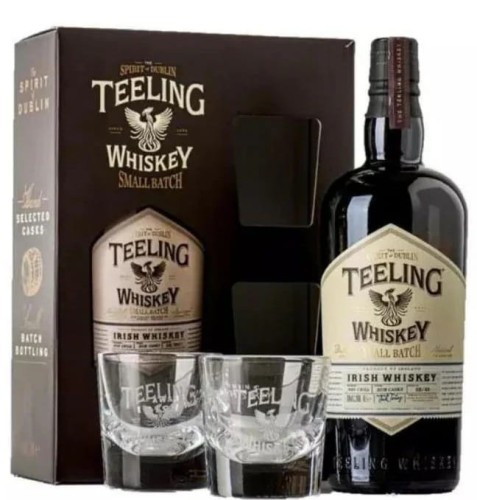 Teeling Small Batch Rum Cask ze szklankami