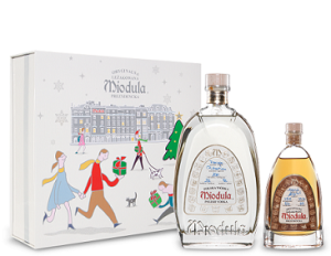 WÓDKA MIODULA POLSKA 0,5L / 40% + LEŻAKOWANA PREZYDENCKA 0,1L / 40%