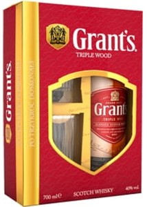 Grant's Triple Wood + 2 szklanki 0,7L / 40%
