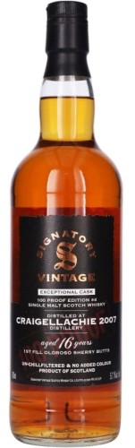 Signatory Vintage Craigellachie 16 yo 2007100Proof