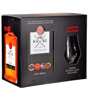 Whisky Kamiki Blended Malt ze szklanką 0,5L / 48% 