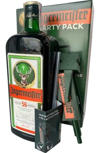 JÄGERMEISTER PARTY PACK Z POMPKĄ 1,75L