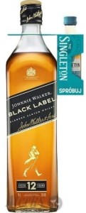 Johnnie Walker Black Label 12 yo 0,7L / 40% + miniaturka Singleton 12 yo