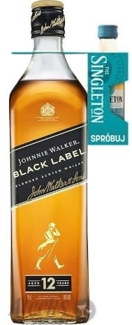 Johnnie Walker Black Label 12 yo 0,7L + Miniaturka Singleton 12 yo