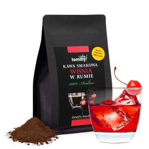 Kawa smakowa Tommy Cafe Wiśnia w Rumie 250g