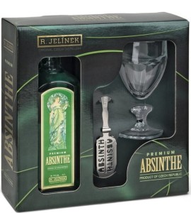 Absynt Jelinek Premium + kieliszek z łyżeczką 0,7L / 70%
