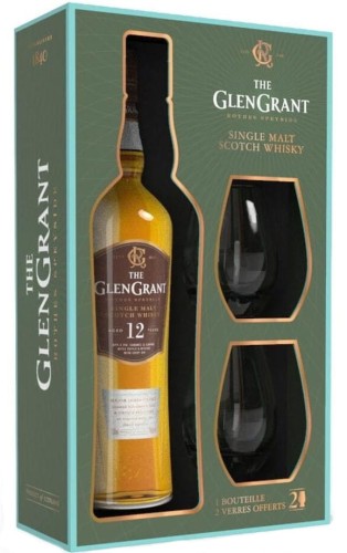 Glen Grant 12 yo ze szklankami