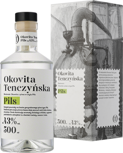 Butelka wódki Okovita Tenczyńska Pils
