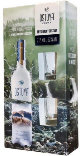 Wódka Ostoya z kieliszkami