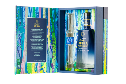 Bimber Wheat Vodka 40 z 2 kieliszkami