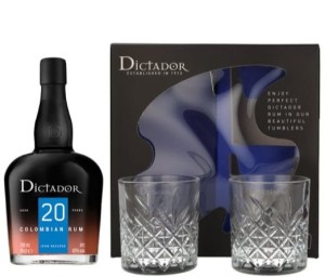 Rum Dictador 20 yo + 2 szklanki 0,7L / 40%