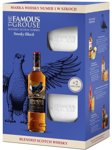 The Famous Grouse Smoky Black+ 2 szklanki