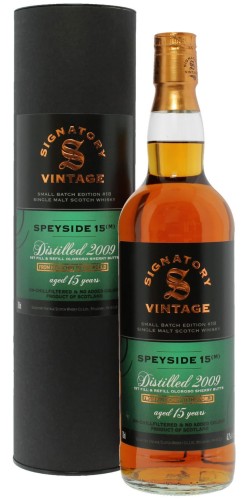 Signatory Speyside 2009 15 yo Small Batch #18