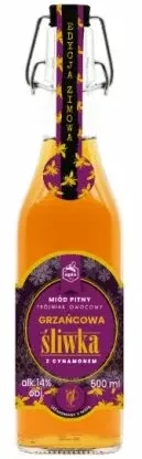 Miód Pitny Trójniak Owocowy Grzańcowa Śliwka 0,5L / 14%