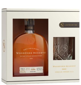 Bourbon Woodford Reserve Distiller's Select ze szklanką 0,7L / 43,2% 
