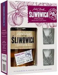 ŚLIWOWICA POLSKA Z 2 KIELISZKAMI 0,5L  / 55%