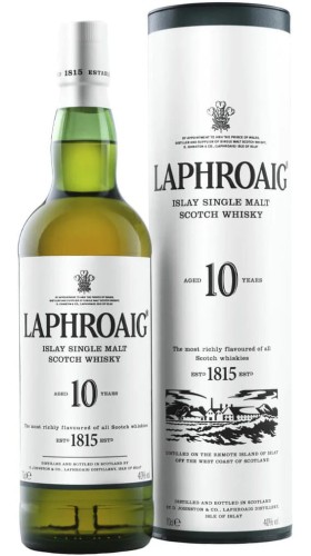 Laphroaig 10 yo w tubie