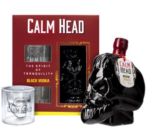 Wódka Calm Head Black z dwoma kieliszkami 0,7L / 40%