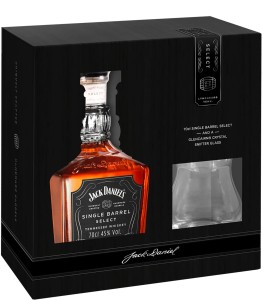 Jack Daniel’s Single Barrel Select ze szklanką Glencairn 0,7L / 45%