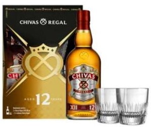 Whisky Chivas Regal 12 yo + 2 szklanki 0,7L / 40%