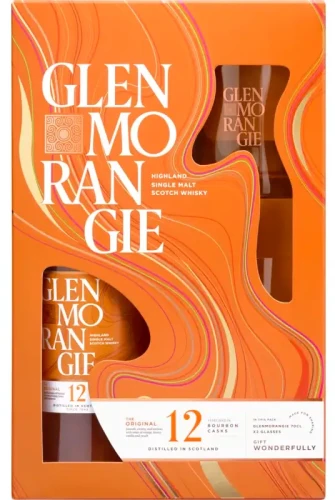 Glenmorangie 12 yo The Orginal ze szklankami