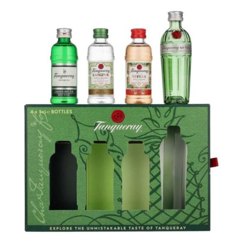 Zestaw Gin Tanqueray 4x 0,05L