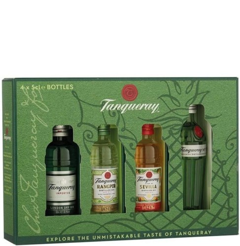 Gin Tanqueray mini set 4x 0,05L