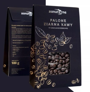Zanurzone Palone ziarna Kawy w Czekoladzie Deserowej 100g 