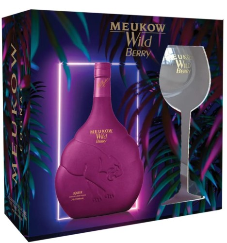 Meukow Wild Berry z kieliszkiem