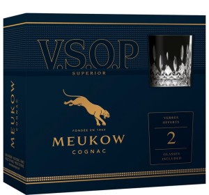 Koniak Meukow VSOP ze szklankami 0,7L / 40%