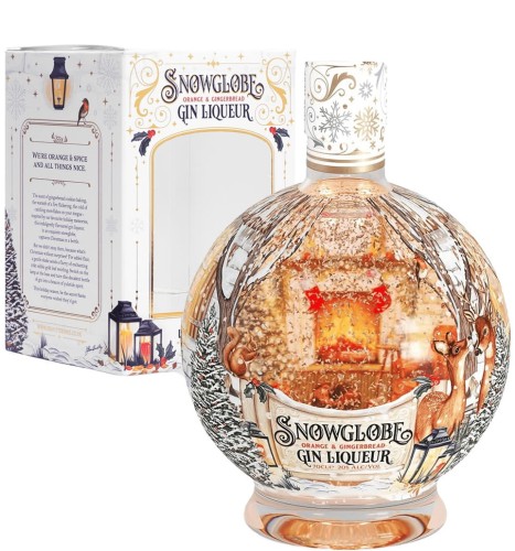 Snowglobe Gin liquer Spiced Orange & Gingerbread