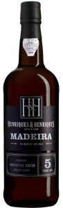 Madeira H&H 5 yo Medium Rich meio doce 0,75L / 19%