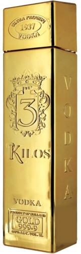3 Kilos Gold vodka 1L