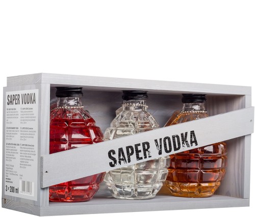 Saper Vodka 3x 0,2L
