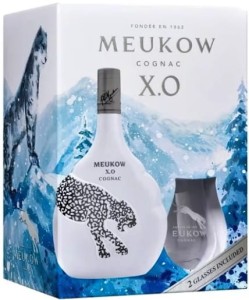 Koniak Meukow XO Ice Panther ze szklankami 0,7L / 40%