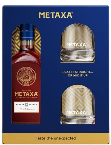 Metaxa 12* + 2 szklanaki