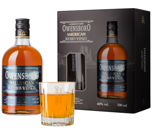 Bourbon Owensboro ze szklanką