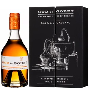 Koniak God by Godet VSOP Overproof + 2 kieliszki 0,35L / 70,6%