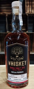 Whisky Wolf & Oak 3 yo Heavily Peated Single Malt edycja pierwsza 47%