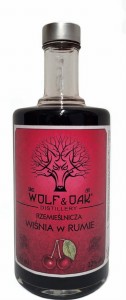 NALEWKA WOLF & OAK WIŚNIA W RUMIE 0,5L / 22%
