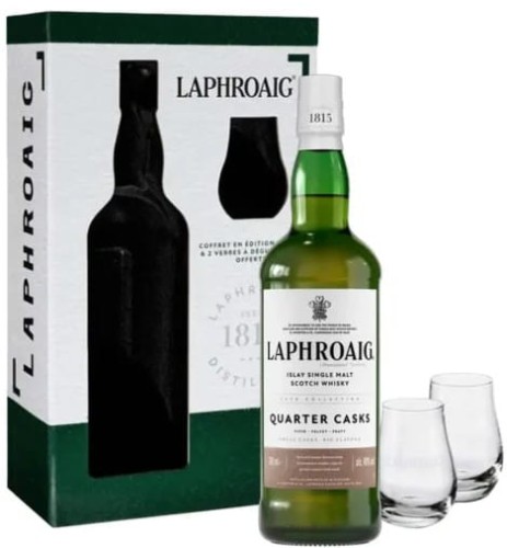 Laphroaig Quarter Cask ze szklankami