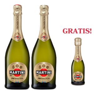 2X Prosecco Martini 0,75L / 11,5% + GRATIS Martini Prosecco 0,2L