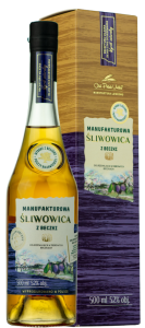 Wódka Manufakturowa Śliwowica z beczki w kartoniku 0,5L / 52%