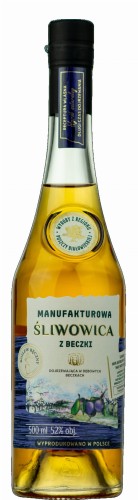 Manufakturowa Śliwowica z beczki 0,5L